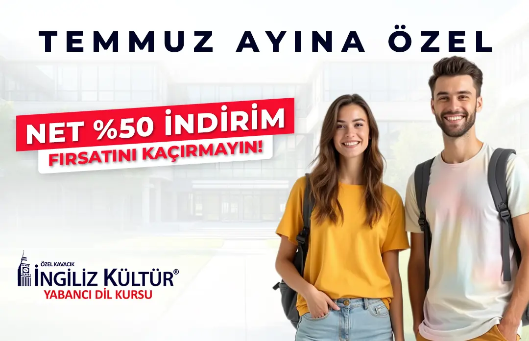 Temmuz Ayına Özel Net %50 İndirim